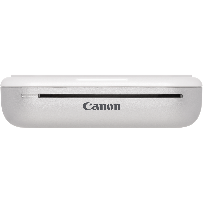 Canon Zoemini 2 tragbarer Farbfotodrucker, weiß + 20 Blatt 5 x 7,6 cm ZINK™ Fotopapier + 10 Blatt 3,3 cm ZINK™ rundes Stickerpapier Produkt Ansicht von unten
