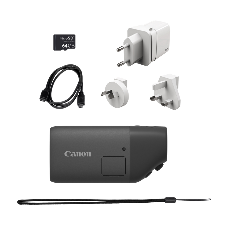 Canon PowerShot ZOOM kompakte Telezoom-Kamera im Spektiv-Stil Basis Kit, Schwarz Produkt Ansicht von unten