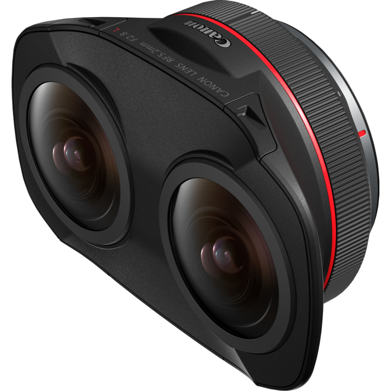 Canon RF 5.2mm F2.8 L DUAL FISHEYE Objektiv Produkt Diagonale Ansicht