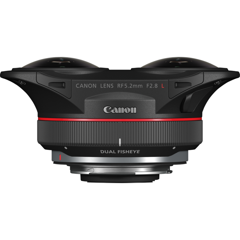 Canon RF 5.2mm F2.8 L DUAL FISHEYE Objektiv Produkt Vorderansicht