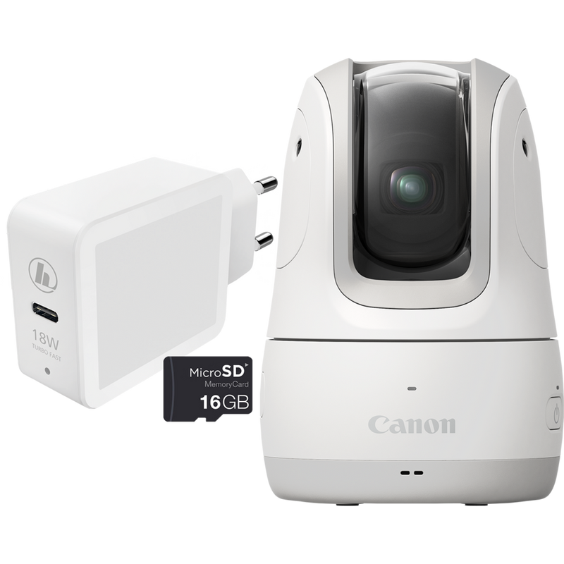 Canon PowerShot PX Kompaktkamera Basis-Kit, Weiß Produkt Vorderansicht