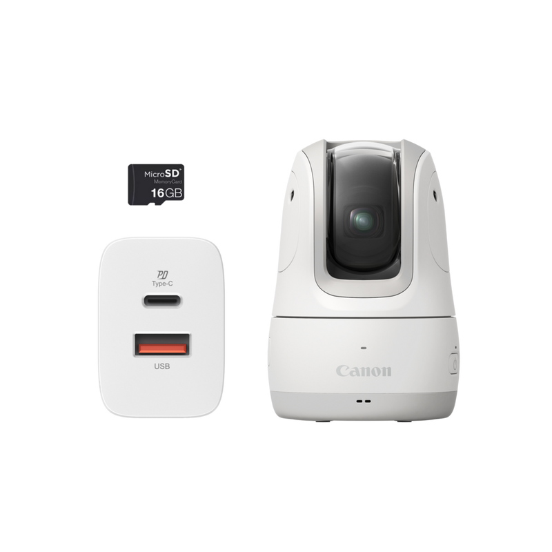 Canon PowerShot PX Kompaktkamera Basis-Kit, Weiß Produkt Lieferumfang