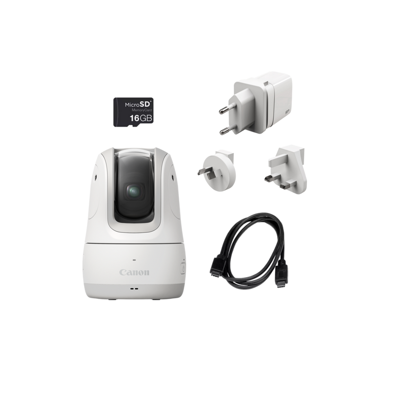 Canon PowerShot PX Kompaktkamera Basis-Kit, Weiß Produkt Ansicht von rechts