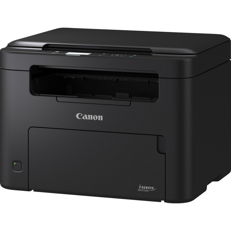 Canon i-SENSYS MF272dw 3-in-1 Schwarzweiß-Laser-Multifunktionssystem, Schrägansicht des Produkts von vorne
