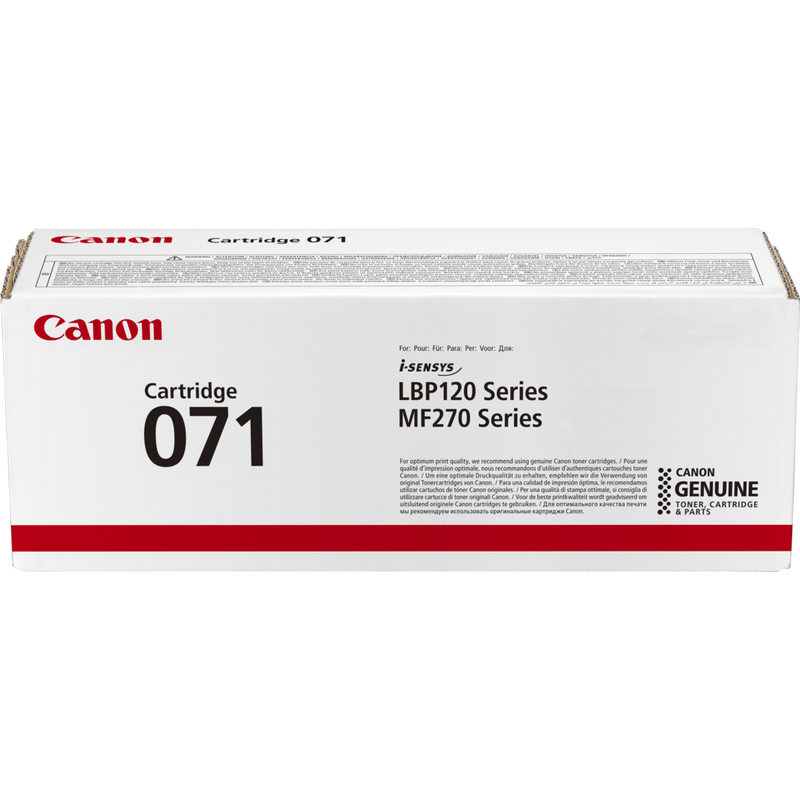 Canon 071 Tonerpatrone Schwarz Produkt Vorderansicht