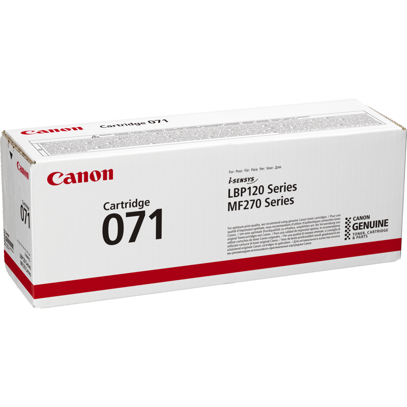 Canon 071 Tonerpatrone Schwarz Produkt Ansicht von links