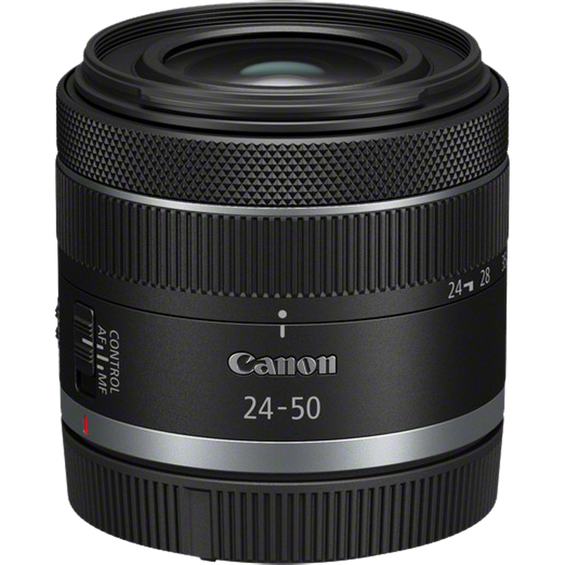 RF 24-50mm F4.5-6.3 IS STM Lens Product Flat Front View
