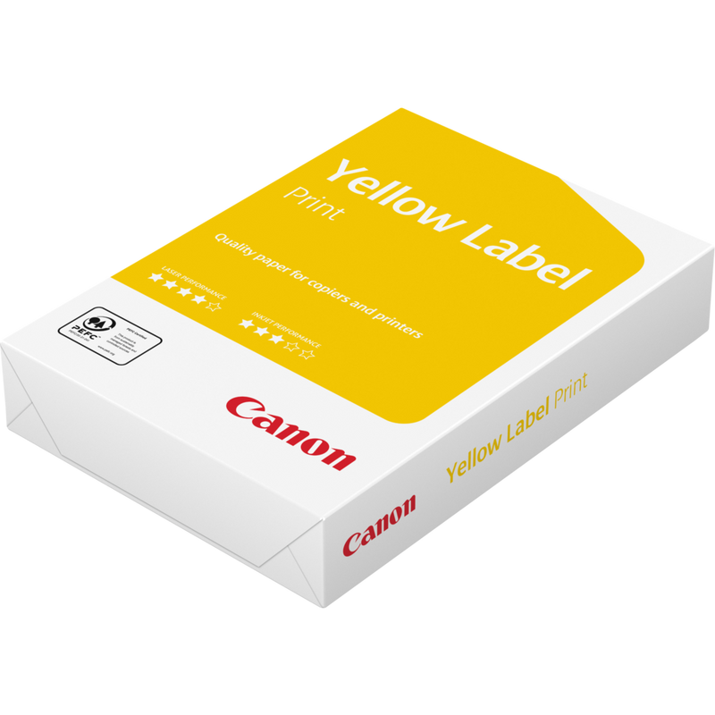 Canon Yellow Label 80 g/m² A4-Papier – 500 Blatt Produkt Vorderansicht