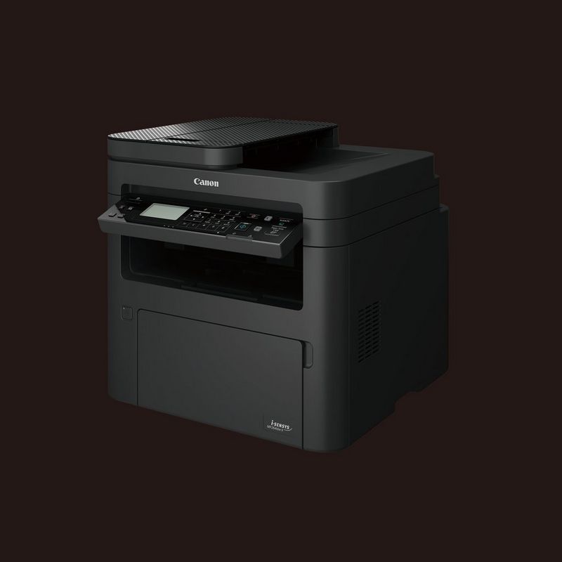 Canon i-SENSYS MF267dw II Schwarzweiß-Laser-Multifunktionssystem mit WLAN Ansicht von links