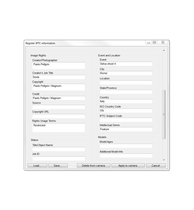 Share date via IPTC with EOS 5D Mark IV