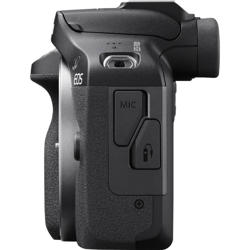 Canon EOS R100 spiegelloses Kamera Produkt Ansicht von links