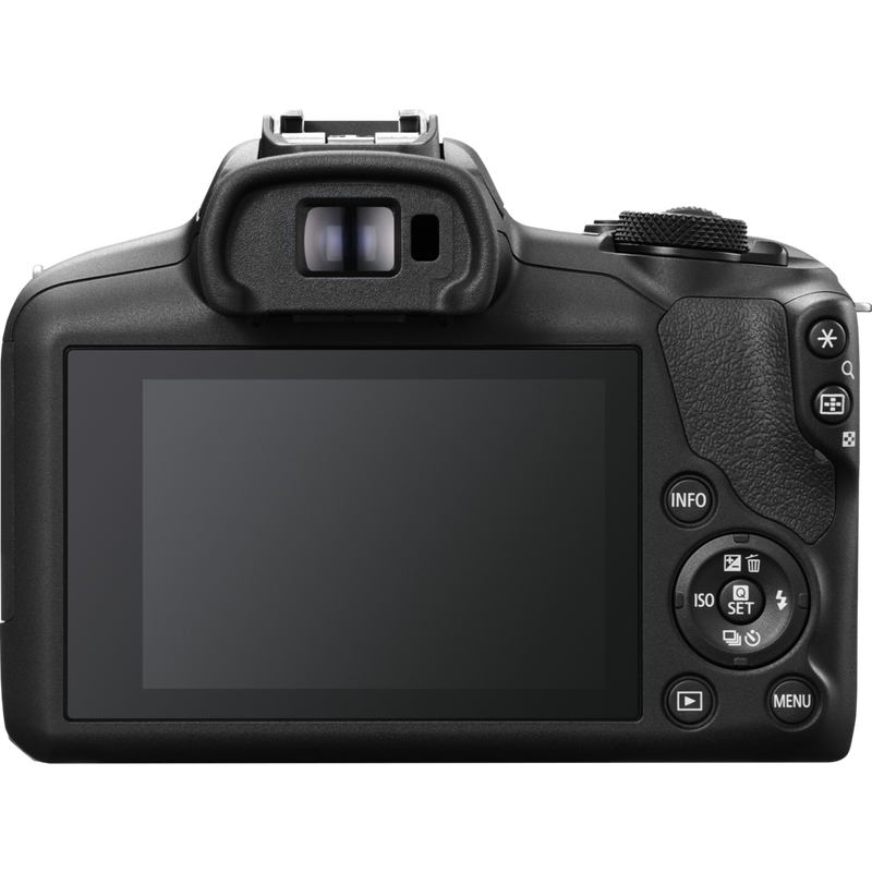 Canon EOS R100 spiegelloses Kamera Produkt Ansicht von hinten