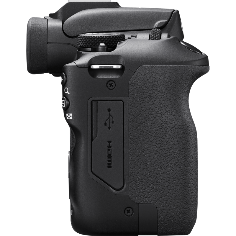 Canon EOS R100 spiegelloses Kamera Produkt Ansicht von rechts