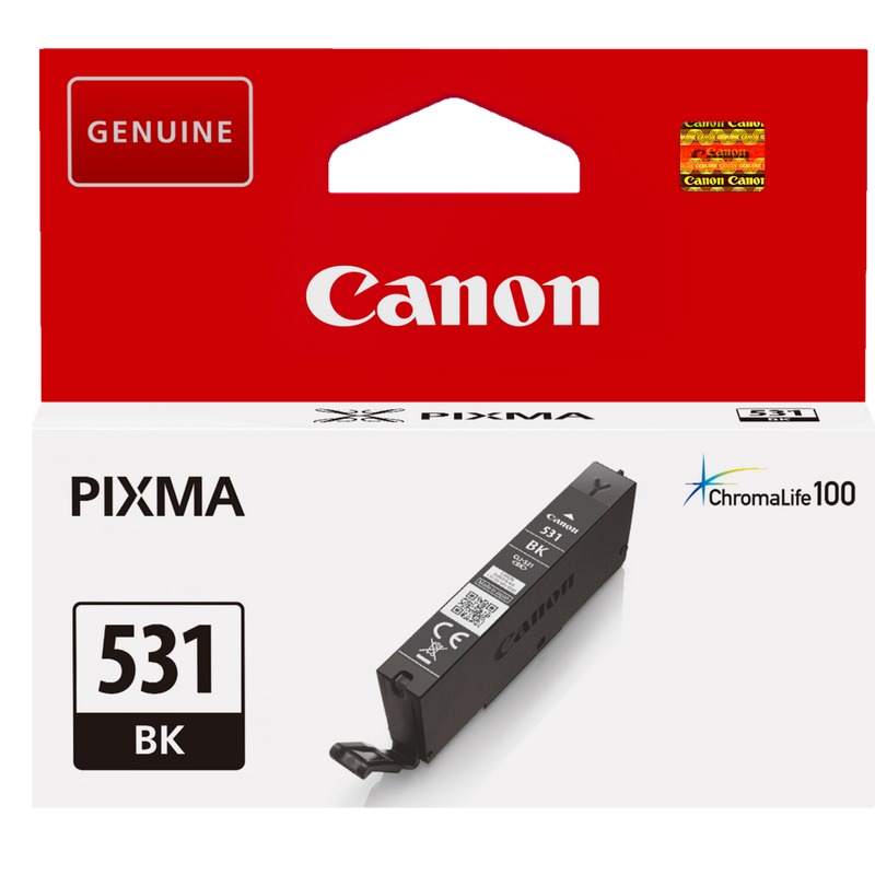Canon CLI-531BK Black Ink Cartridge Product Front view