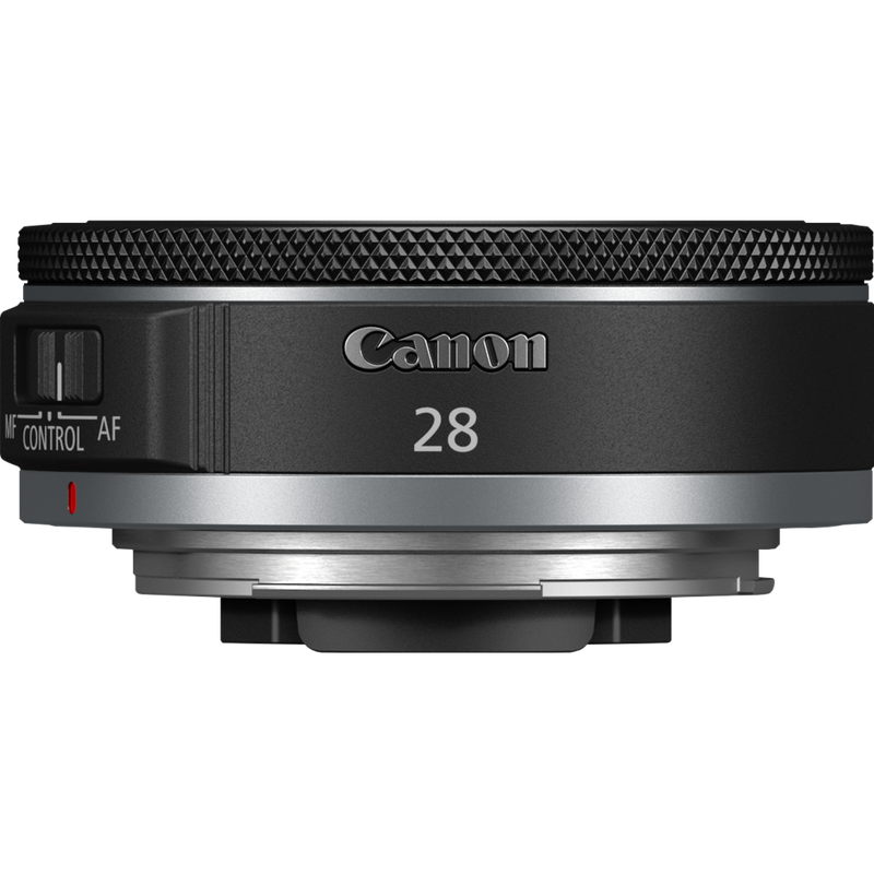 Canon RF 28mm F2.8 STM Objektiv Produkt Blick von der Seite