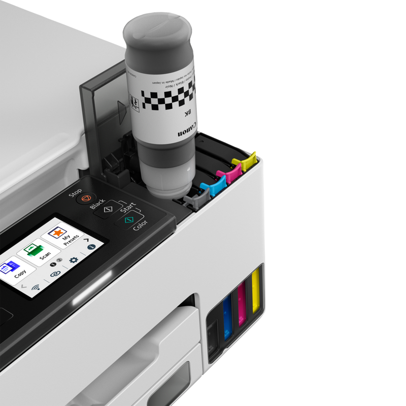 Nachfüllen schwarzer Tinte mit einer original Canon Tintenflasche