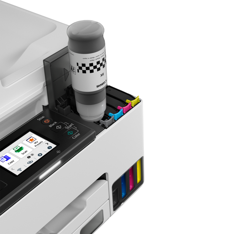 Produkt: Nachfüllen schwarzer Tinte mit einer original Canon Tintenflasche