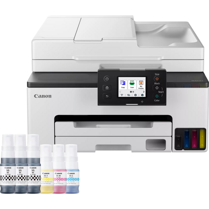 Canon MAXIFY GX2050 Wireless Colour All-in-One Refillable MegaTank Inkjet Printer Product Front view
