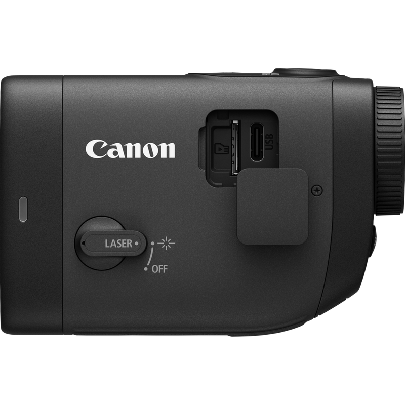 PowerShot GOLF Produkt Ansicht von rechts mit geöffneter USB-Abdeckung