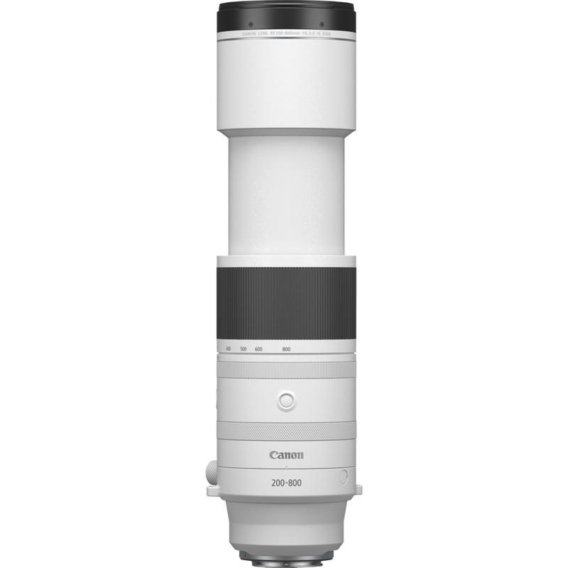 Canon RF 200-800mm F6.3-9 IS USM Objektiv Produkt: Vorderansicht, erweitert