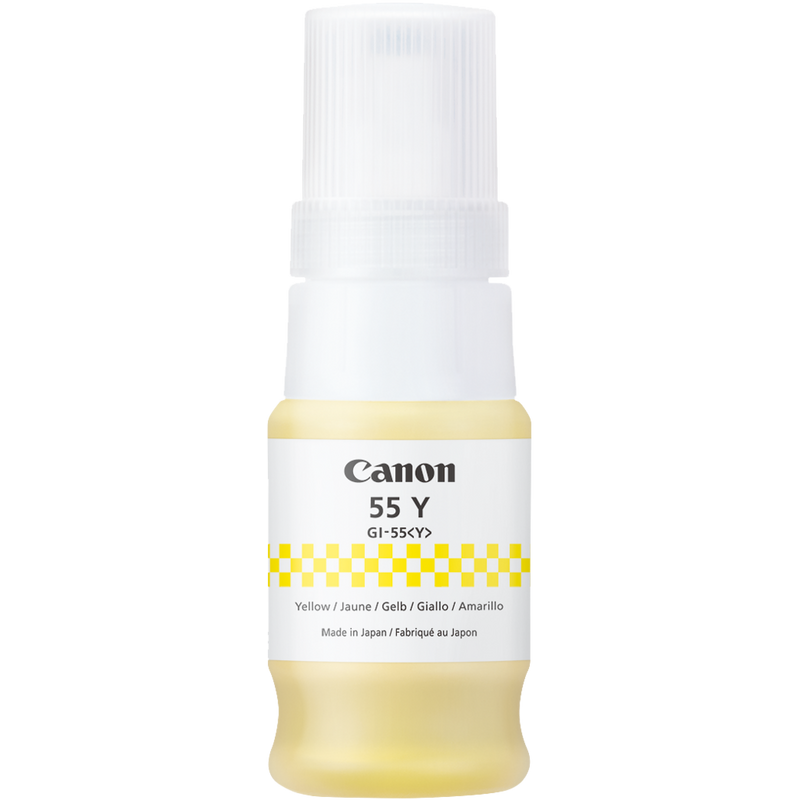 Canon GI-55Y Yellow Ink Bottle Product Front view