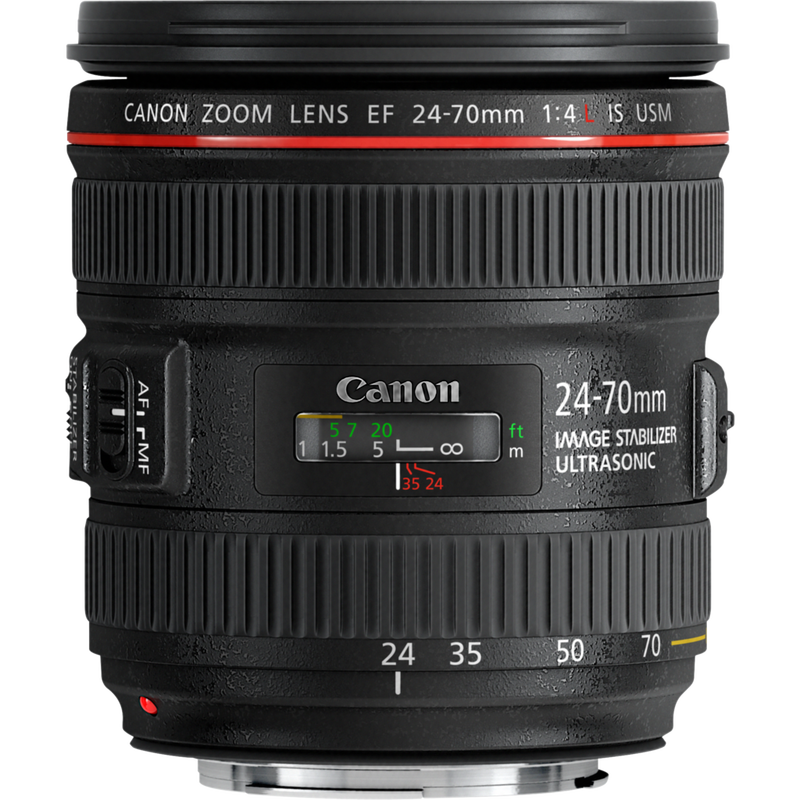 Canon EF 24-70mm f/4L IS USM Objektiv Produkt Vorderansicht