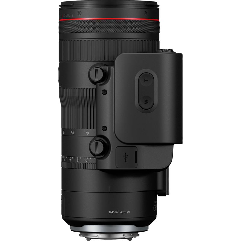 Canon Power Zoom Adapter PZ-E2 Produkt Direkte Ansicht des Produkts, das an einem Objektiv angebracht wurde