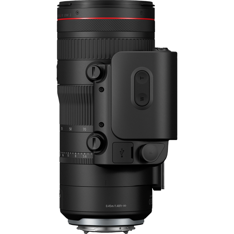 Canon Power Zoom Adapter PZ-E2B Produkt Direkte Ansicht des Produkts, das an einem Objektiv angebracht wurde