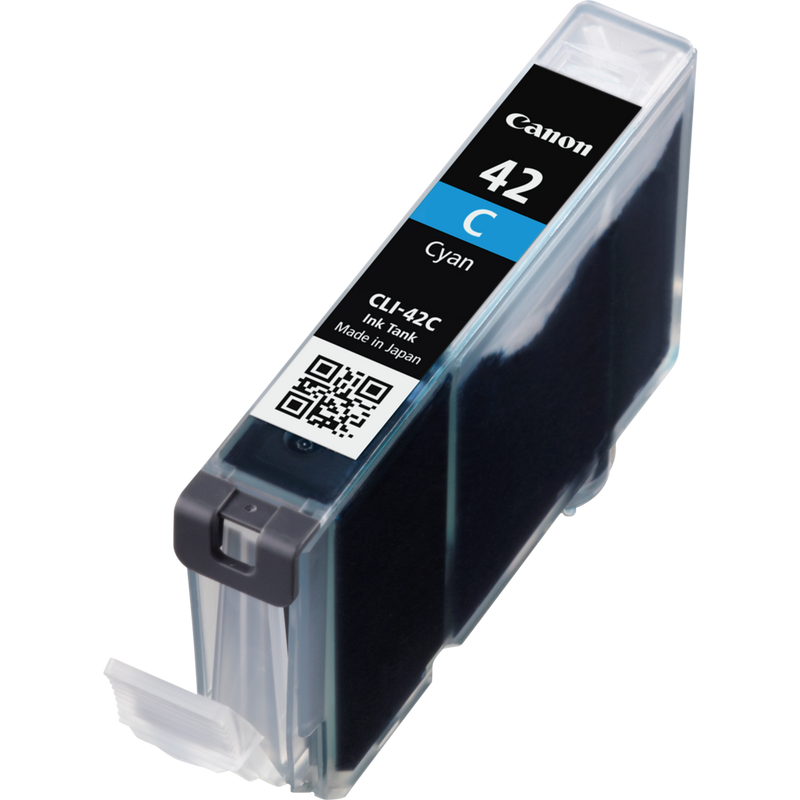 Canon CLI-42C Tinte Cyan Produkt Ansicht der Patrone von rechts