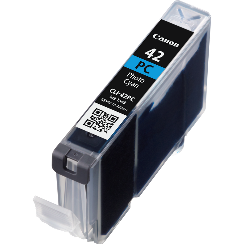 Canon CLI-42PC Tinte Foto-Cyan Produkt Ansicht der Patrone von rechts