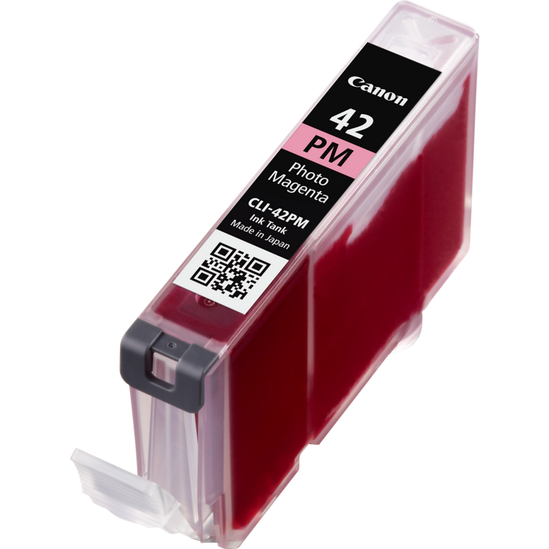 Canon CLI-42PM Tinte Foto-Magenta Produkt Ansicht der Patrone von rechts