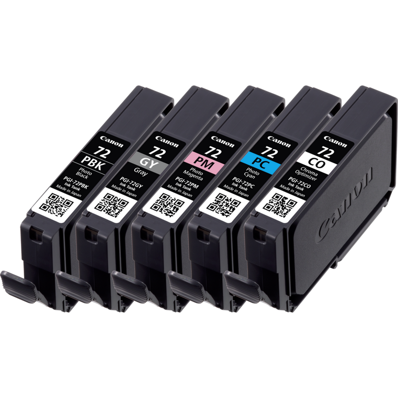 Canon PGI-72 PBK/GY/PM/PC/CO Multipack mit 5 Tinten Produkt Vorderansicht des Multipacks