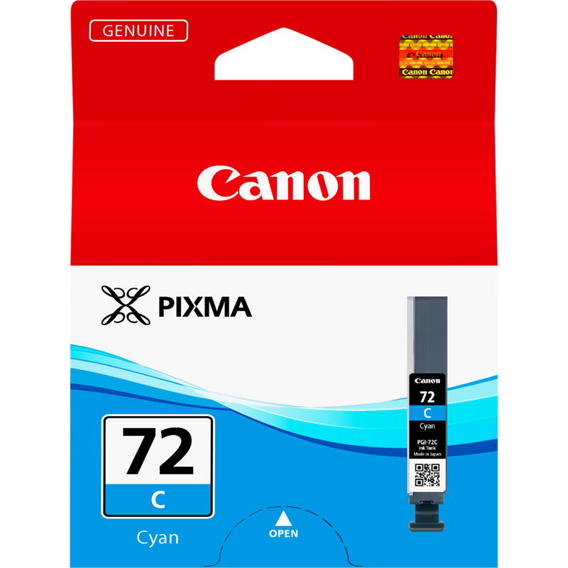 Canon PGI-72C Tinte Cyan Produkt Vorderansicht