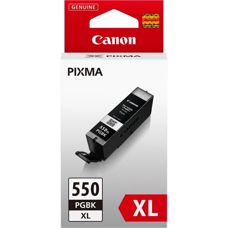 Canon PGI-550PGBK XL Tinte Pigment-Schwarz mit hoher Reichweite Produkt Vorderansicht