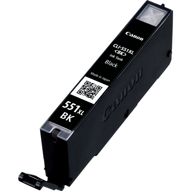 Canon CLI-551XL Tinte Schwarz mit hoher Reichweite Produkt Ansicht der Patrone von rechts