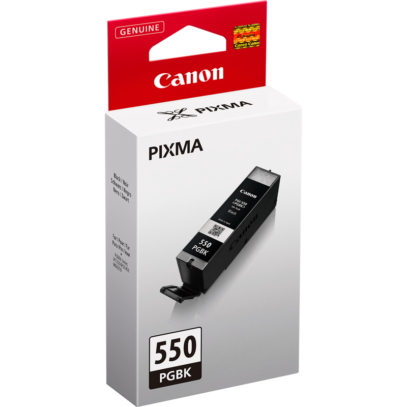 Canon PGI-550PGBK Tinte Pigment-Schwarz Produkt Ansicht von links
