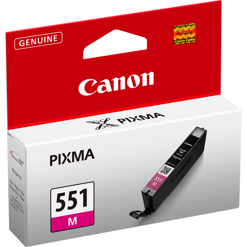 Canon CLI-551M Tinte Magenta Produkt Ansicht von links
