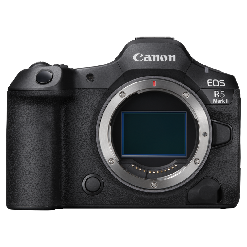 Canon EOS R5 Mark II spiegelloses Kameragehäuse Produkt Vorderansicht