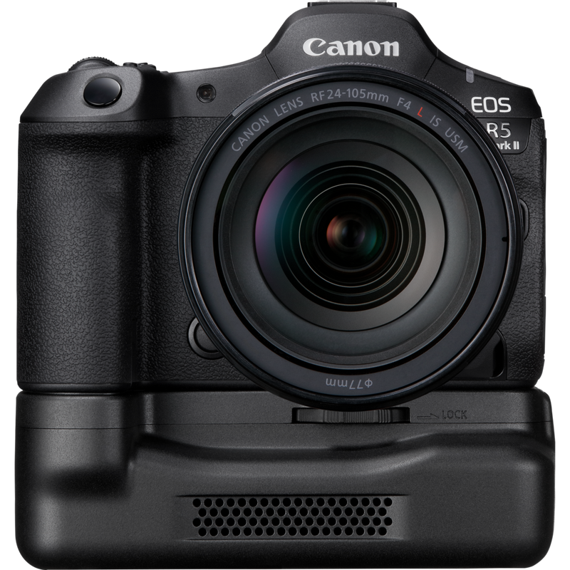 Canon Lüftergriff CF-R20EP Produkt Vorderansicht mit Produkt samt Kamera