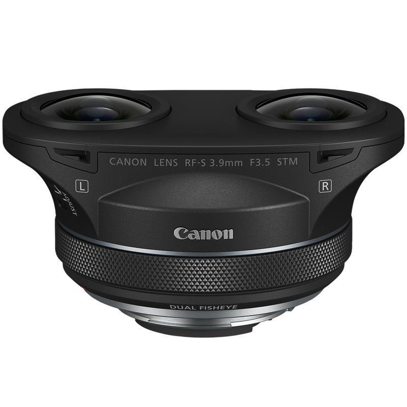 Canon RF-S 3.9mm F3.5 STM DUAL FISHEYE-Objektiv Produkt Vorderansicht