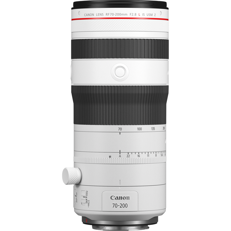 Canon RF 70-200mm F2.8L IS USM Z Objektiv, weiß Produkt Vorderansicht