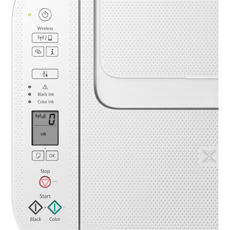 Canon PIXMA TS3751i WLAN-Farb-Multifunktionssystem Fotodrucker, Weiß Produkt Ansicht des Produkts von oben, die Funktionen zeigt