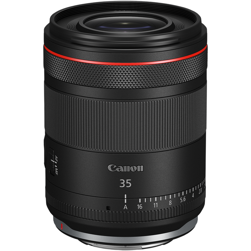 Canon RF 35mm F1.4L VCM Objektiv Produkt Vorderansicht von oben