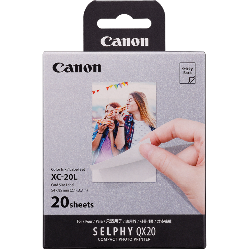 Canon XC-20L Tinte/Papier Set, 54 x 85mm, 20Drucke Produkt Vorderansicht