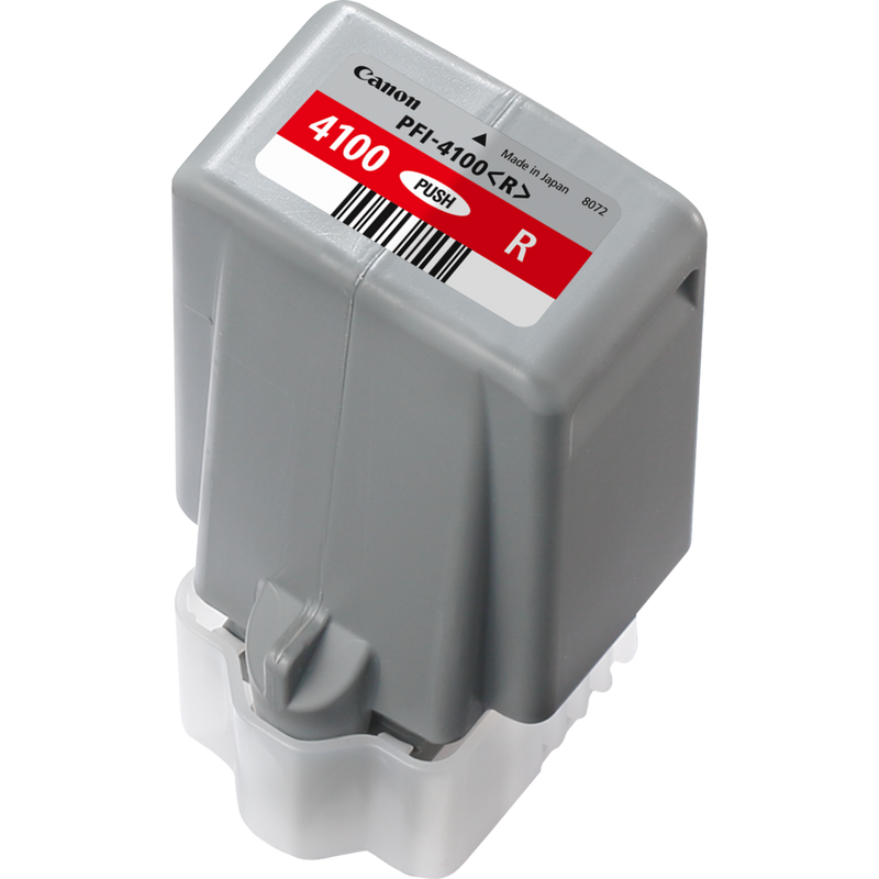 Canon PFI-4100R Produkt Diagonale Ansicht von oben