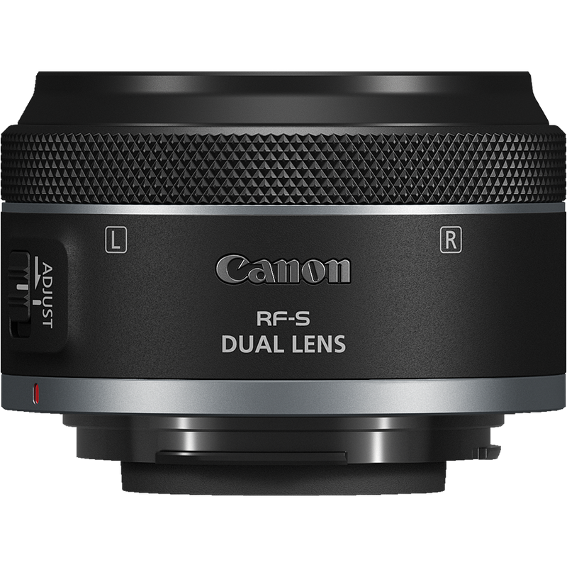 Canon RF-S 7.8mm F4 STM DUAL Lens Produkt Seitenansicht