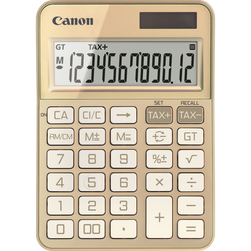 Canon KS-125KB Taschenrechner – Gold Produkt Vorderansicht