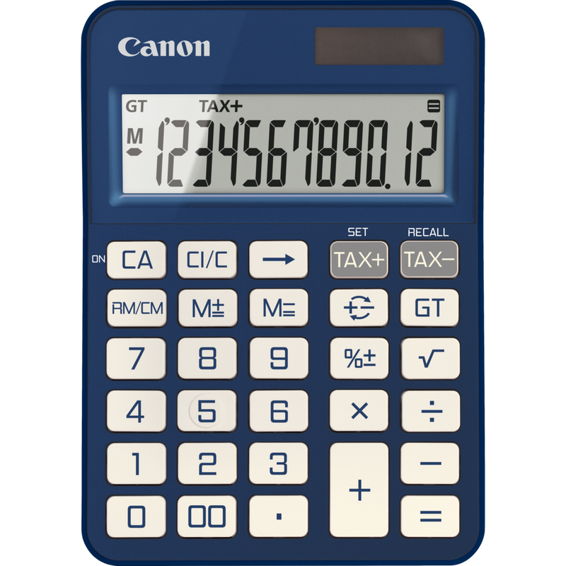 Canon KS-125KB Taschenrechner – Blau Produkt Vorderansicht