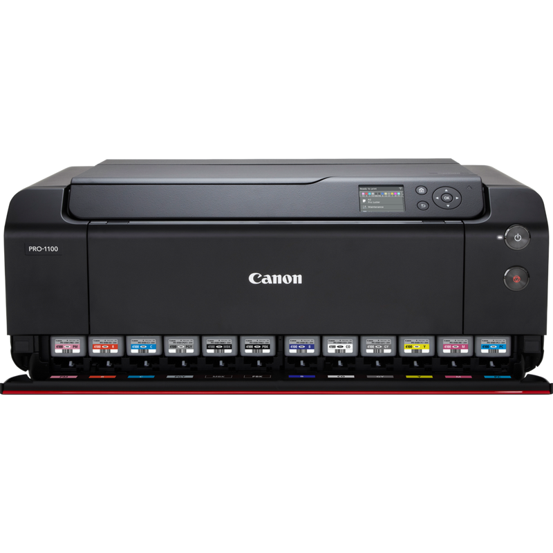 imagePROGRAF PRO-1100 Vorderseite mit 12 Tintenpatronen