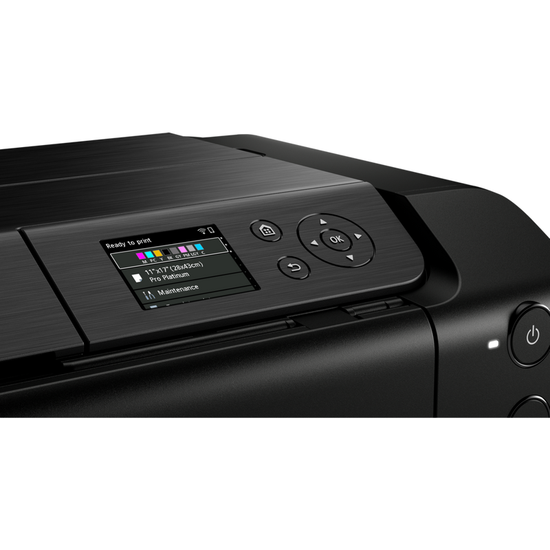 Canon PIXMA PRO-200S A3 Plus WLAN-Farbfotodrucker Produkt Ansicht des Bedienfelds von oben